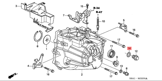 Honda B/K Series Gearbox Fill Hole Plug Washer (20MM) - J.R Performance