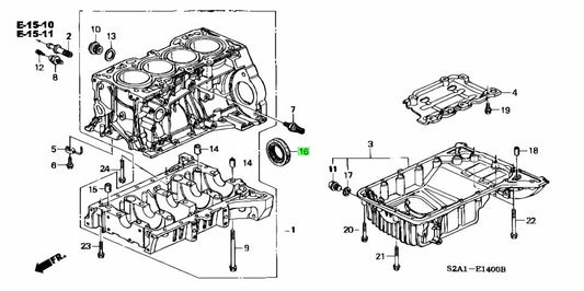 OEM HONDA F20C S2000 VALVE COVER GASKET KIT