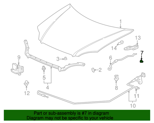 Honda OEM Hood Prop Pivot Grommet – EF/ED/EG/EK/DC2/DC5/Accord - J.R Performance