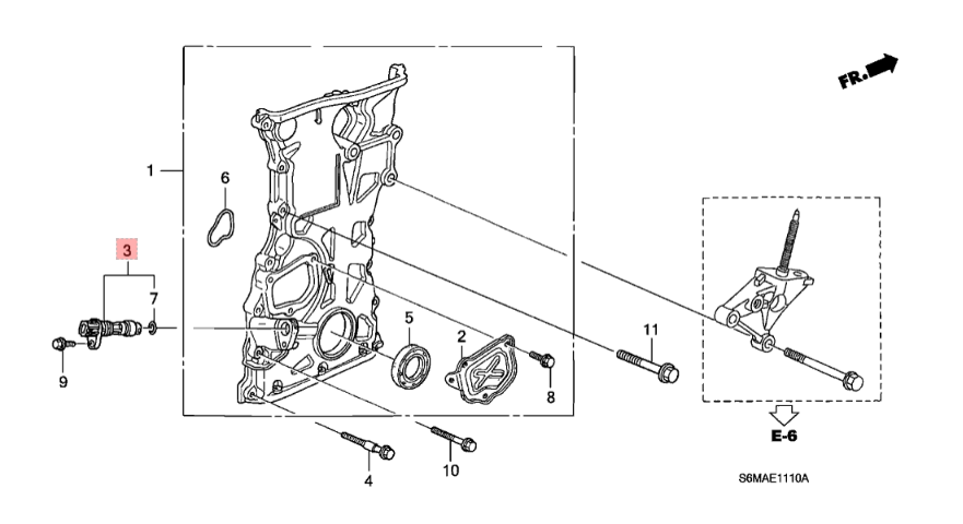 OEM HONDA K20A CRANK ANGLE SENSOR - J.R Performance