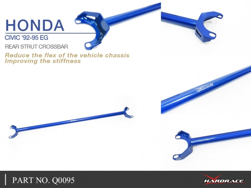 HARDRACE REAR STRUT BAR HONDA CIVIC, EG/EK 92-00 INTEGRA 94-01 - J.R Performance