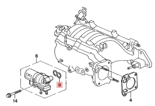 GENUINE HONDA (IACV) IDLE AIR CONTROL VALVE GASKET D/B-SERIES - J.R Performance