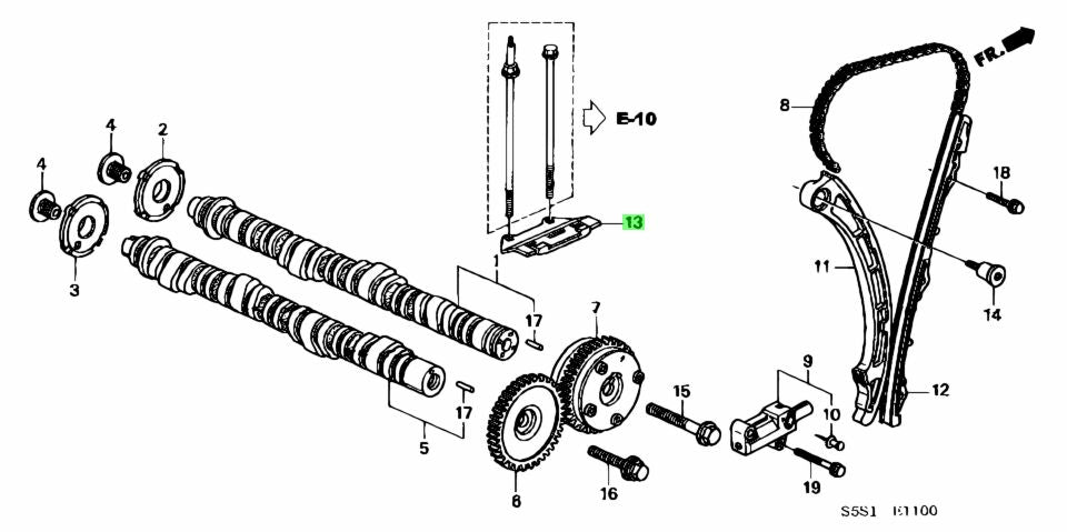 OEM HONDA K20 & K24 UPPER CHAIN GUIDE - J.R Performance