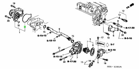Honda OEM B-Series Water Pump Seal - J.R Performance