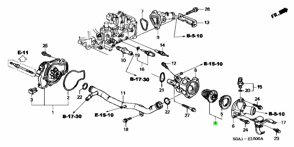 GENUINE HONDA THERMOSTAT B / D-SERIES - J.R Performance