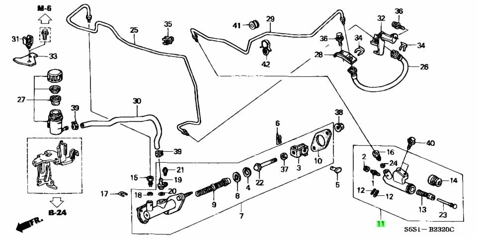 Honda OEM K-Series Clutch Slave Cylinder - J.R Performance