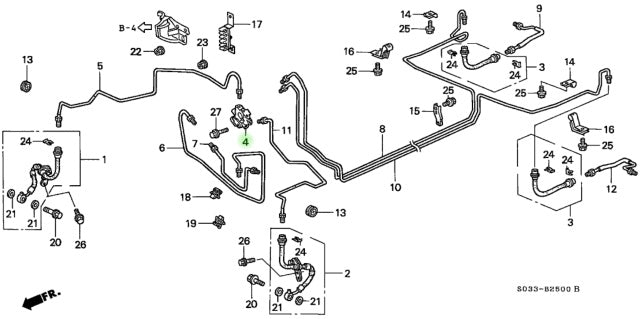 GENUINE HONDA 40/40 BRAKE PROPORTIONING VALVE - J.R Performance 