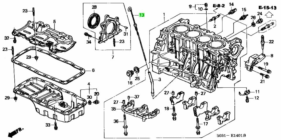 Honda OEM Oil Dip Stick - Honda B Series