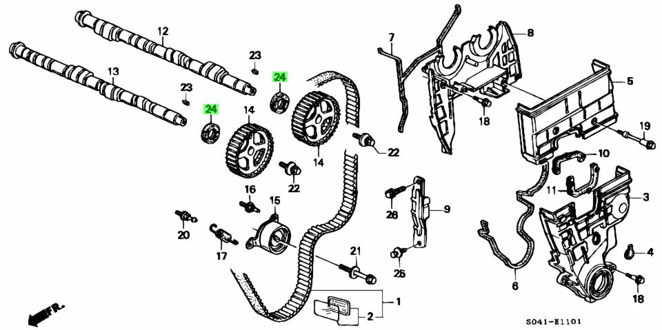 GENUINE HONDA CAM SHAFT SEAL B-Vtec - J.R Performance 