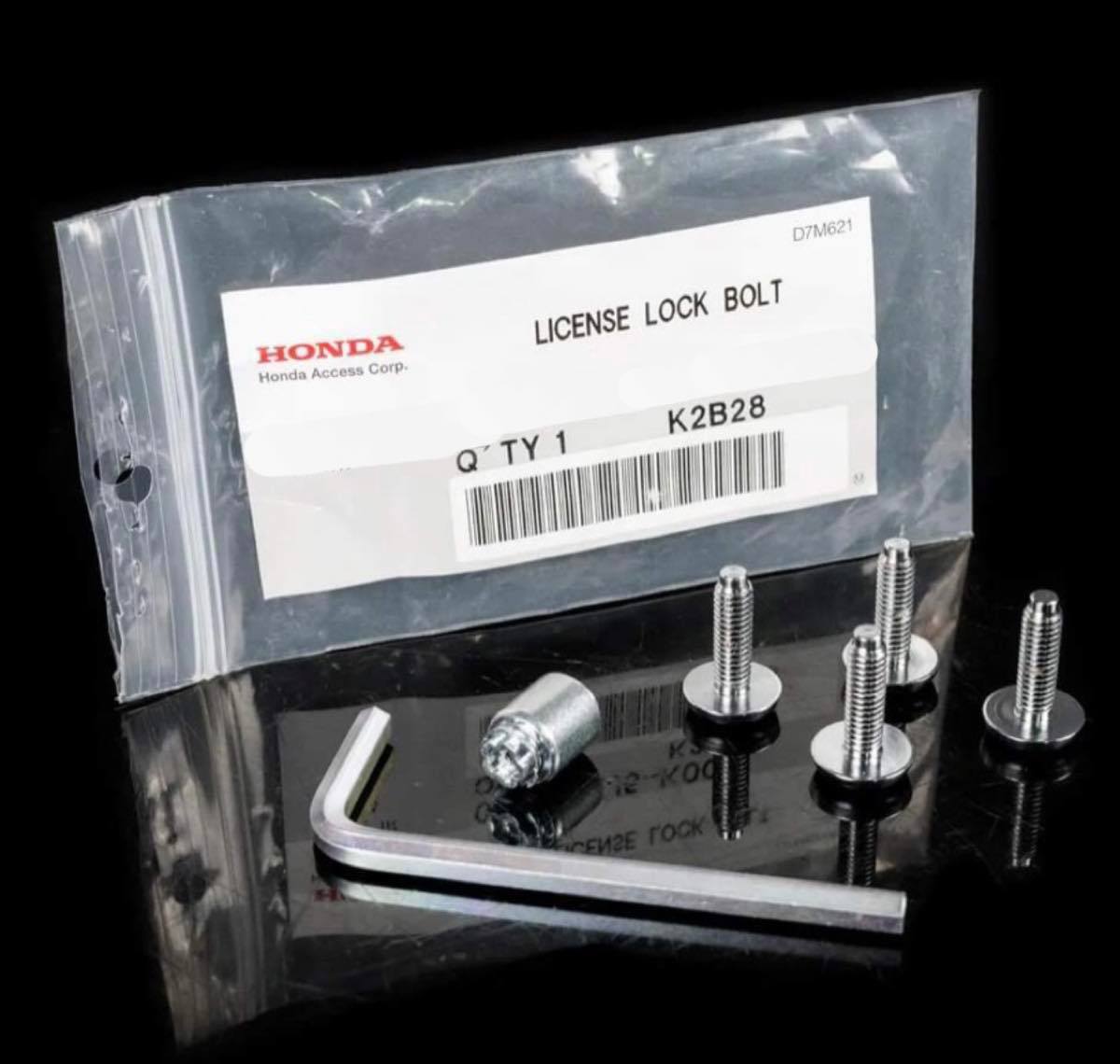 HONDA LICENSE PLATE SECURITY BOLT SET - J.R Performance 
