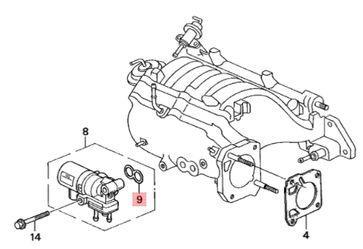 GENUINE HONDA (IACV) IDLE AIR CONTROL VALVE GASKET D/B-SERIES - J.R Performance 