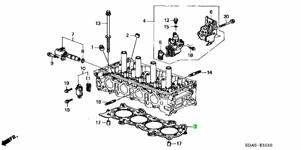 OEM HONDA K24 HEADGASKET ( CL9 RBB ) - J.R Performance 