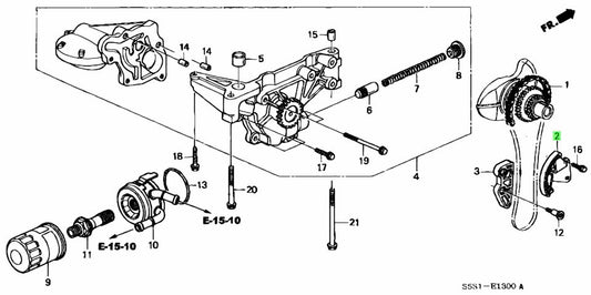 GENUINE HONDA OIL PUMP CHAIN TENSIONER K-SERIES K20 K24 - J.R Performance 