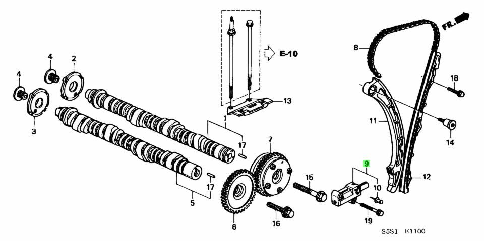 Honda OEM K-Series Timing Chain Tensioner - J.R Performance 