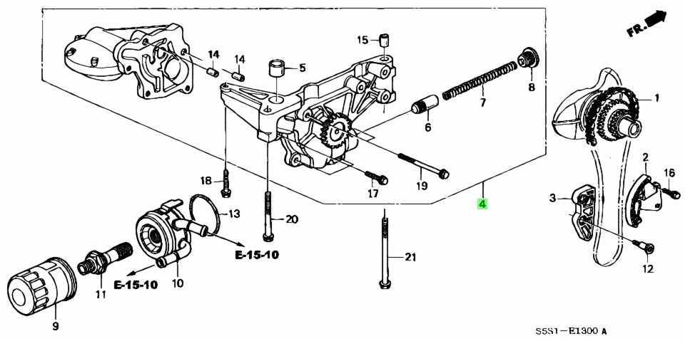 Honda OEM K20A Oil Pump - J.R Performance 