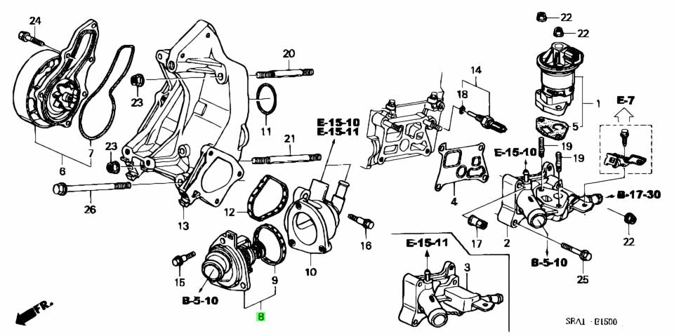 Honda OEM – K24/K20Z4 Thermostat - J.R Performance 