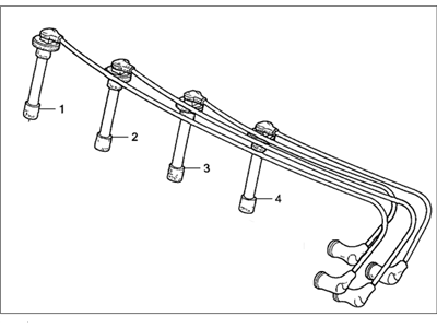 Honda  OEM B16A/B18C Spark Plug Leads - J.R Performance 